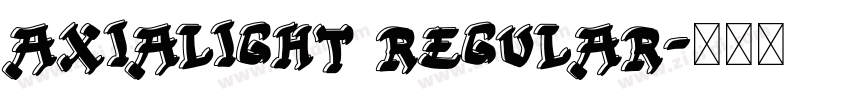 AxiaLight Regular字体转换